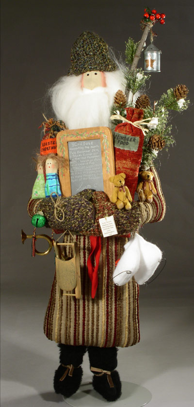 Father Christmas, with schedule and lantern